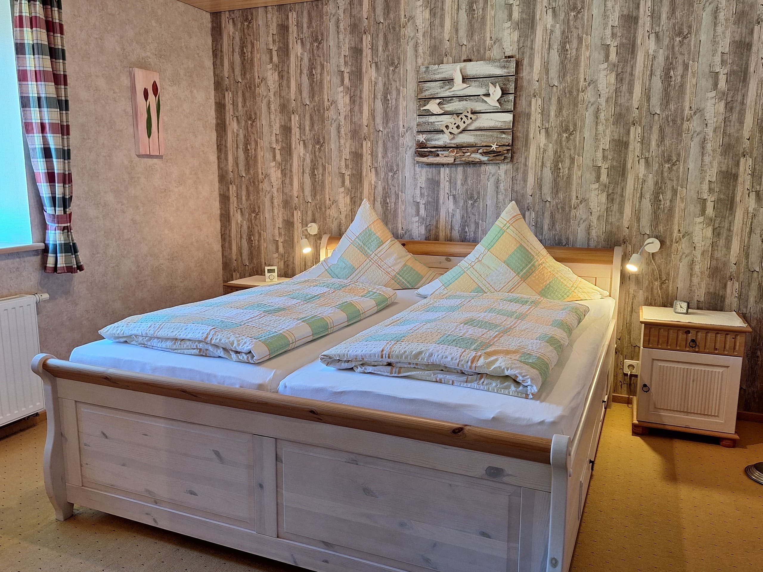 Schlafzimmer der Ferienwohnung „Sonderburg“
