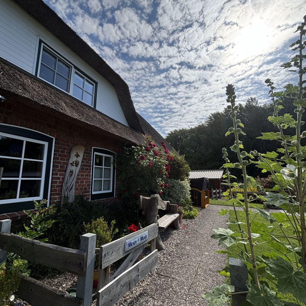 Eingangsbereich zum Garten des Fördehof Petersen