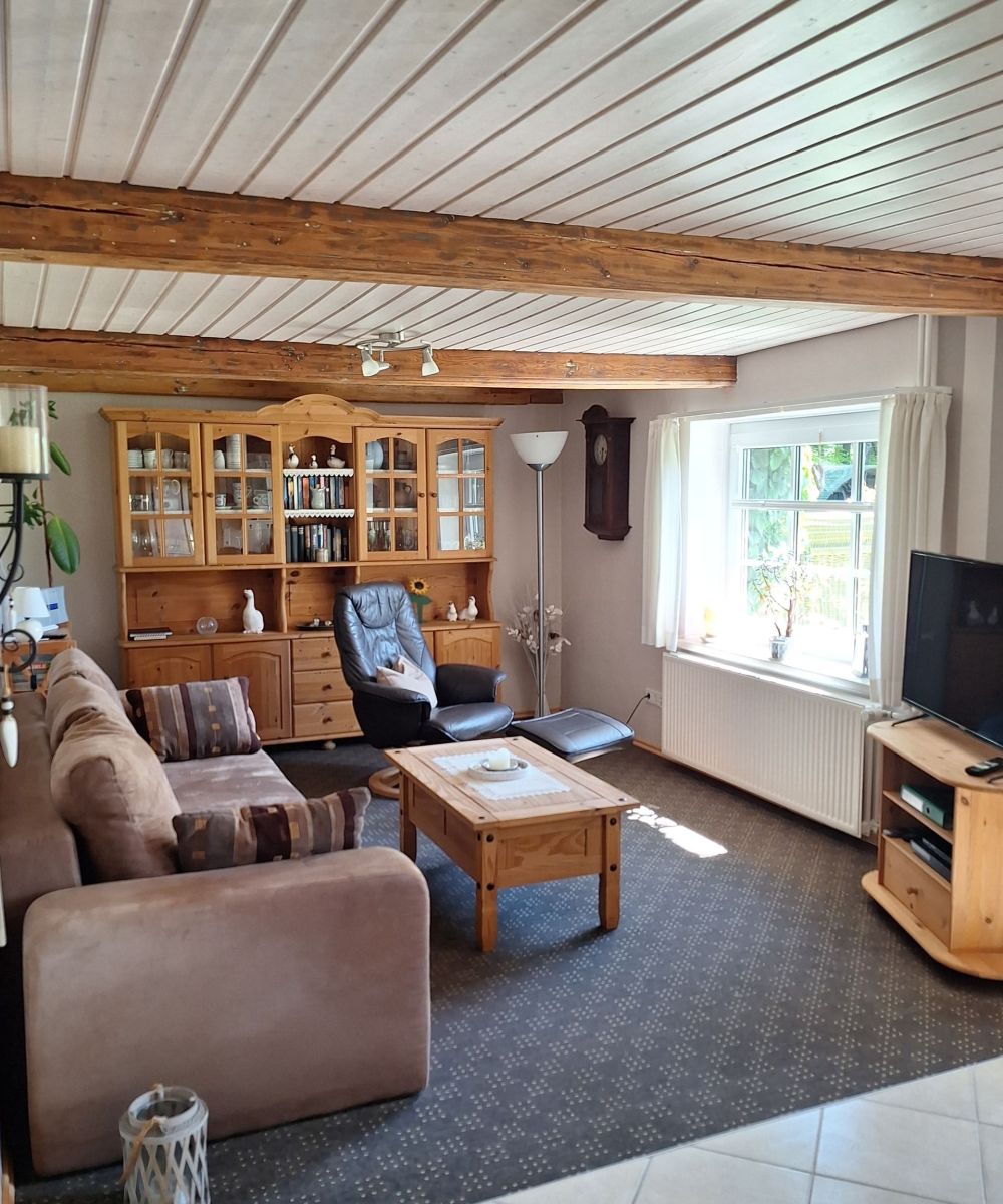 Gemütliches Wohzimmer in der Ferienwohnung „Am Wald“